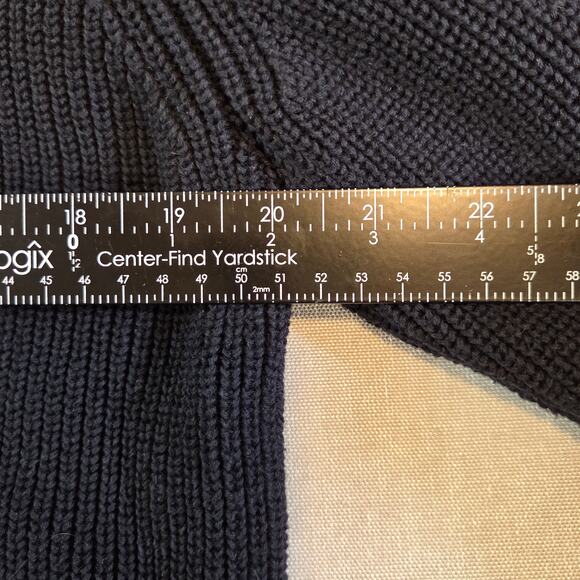 Calvin Klein Navy 1/4 Zip Cotton Sweater Men’s XL (Fits Like Large) - Picture 8 of 12